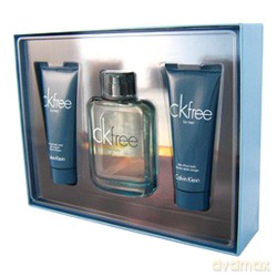 Calvin Klein ck free for men Zestaw - woda toaletowa 100ml spray + balsam po goleniu 100ml + żel pod prysznic 100ml (10740)  [PERFUMY]