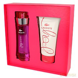 Lacoste Joy of Pink Zestaw - woda toaletowa 90ml spray + balsam do ciała 150ml (47325)  [PERFUMY]