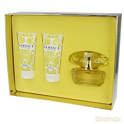 Versace Yellow Diamond Zestaw - woda toaletowa 50ml spray + balsam do ciała 50ml + żel pod prysznic 50ml (80564/80740)  [PERFUMY]