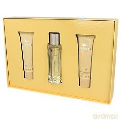 Lacoste pour Femme Zestaw - woda perfumowana 50ml spray + balsam do ciała 50ml + żel pod prysznic 50ml (22627/53259)  [PERFUMY]