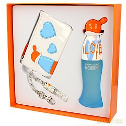 Moschino I Love Love Zestaw - woda toaletowa 50ml spray + woda toaletowa roll-on + portmonetka (80764)  [PERFUMY]