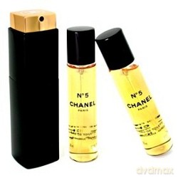 Chanel No.5 Woda toaletowa 20ml spray + woda toaletowa 2 x 20ml spray - Refill wkład uzupełniający (105.120)  [PERFUMY]
