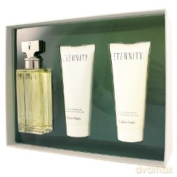 Calvin Klein Eternity for Women Zestaw - woda perfumowana 100ml spray + balsam do ciała 100ml + żel pod prysznic 100ml (07945/39947)  [PERFUMY]