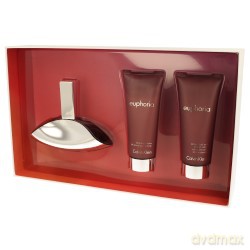Calvin Klein Euphoria Zestaw - woda perfumowana 100ml spray + balsam do ciała 100ml + żel pod prysznic 100ml (47234/38819)  [PERFUMY]