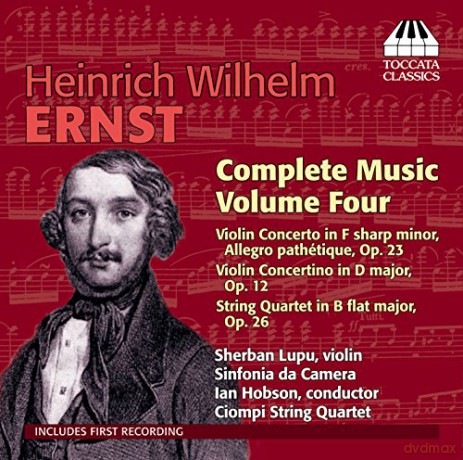 Lupu/Ciompi String Quartet/Hobson: ERNST: Complete Music Vol.4 [CD]