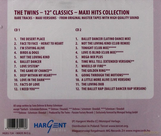 The Twins: 12" Classics - Maxi Hits Collection [2CD]