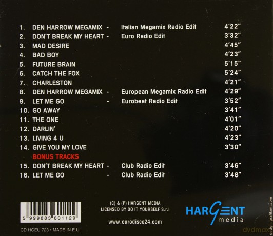 Den Harrow: Back From The Future [CD]