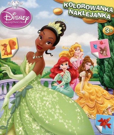 Księżniczka. Kolorowanka - Naklejanka (Disney) [KSIĄŻKA]
