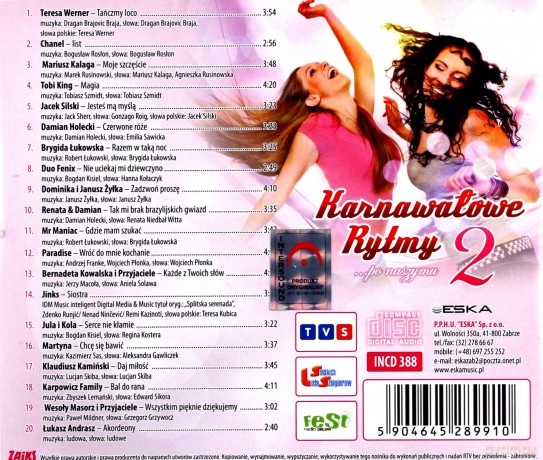 Karnawałowe rytmy 2 [CD]