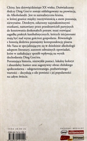 Kraina wódki - Mo Yan wydanie l [KSIĄŻKA]