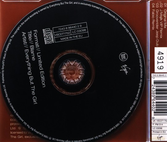 Everything But The Girl-Blame -Cds- [CD]