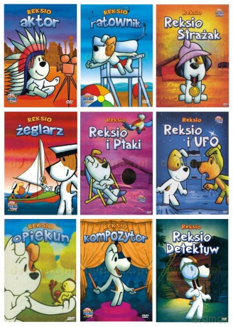 Reksio: Kompozytor / Żeglarz / Ratownik / Opiekun / Aktor / Detektyw / Strażak / Reksio i ptaki / Reksio i UFO Pakiet [9DVD]