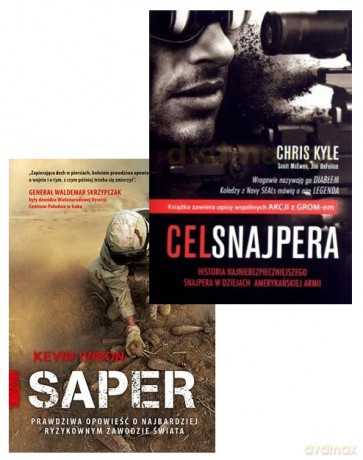 Saper + Cel snajpera - Kevin Ivison, Chris Kyle, Jim DeFelice , Scott McEwen [2xKSIĄŻKA]
