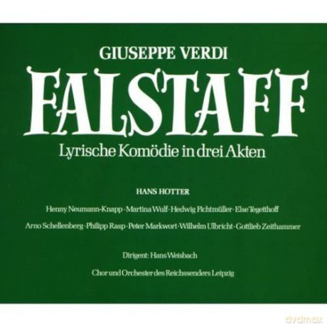 Weisbach/Hotter/Schellenberg/Fichtmüller: Falstaff (Dt.) 1939 [2CD]