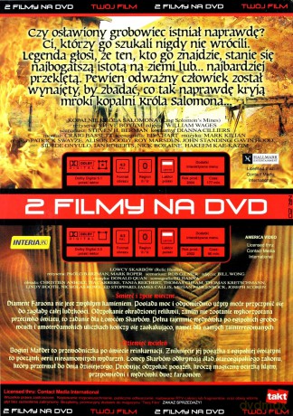Kopalnie króla Salomona / Łowcy Skarbów. Klątwa Mumii [DVD]