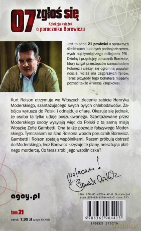07 zgłoś się tom 21: Przerwany urlop - Krzysztof Szmagier [KSIĄŻKA]