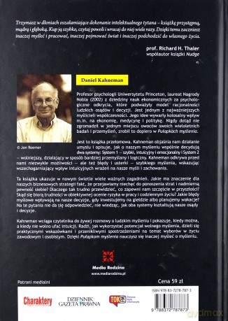 Pułapki Myślenia (twarda) - Daniel Kahneman [KSIĄŻKA]