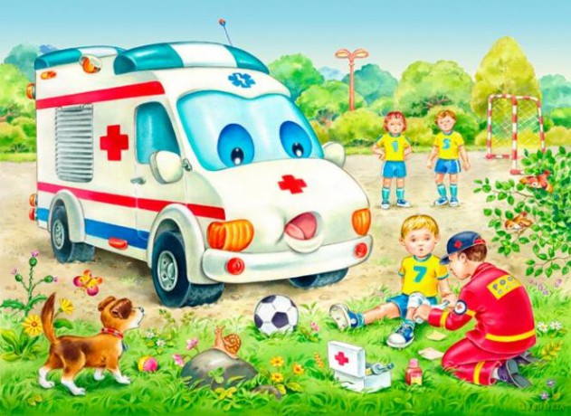 CASTOR 24 MINI Bajkowe Pojazdy: Karetka A-02405-BM [PUZZLE]