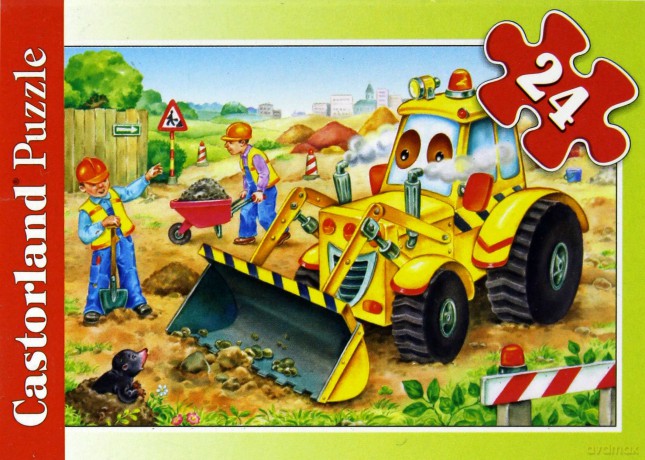 CASTOR 24 MINI Bajkowe Pojazdy: Koparka A-02405-BM [PUZZLE]