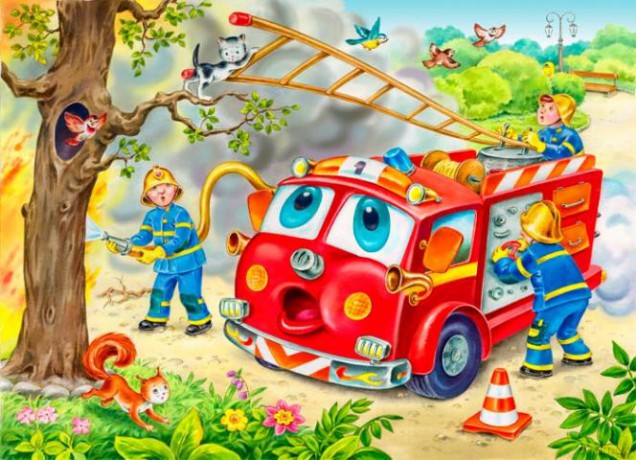 CASTOR 24 MINI Bajkowe Pojazdy: Straż A-02405-BM [PUZZLE]