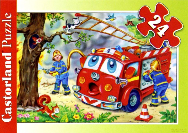 CASTOR 24 MINI Bajkowe Pojazdy: Straż A-02405-BM [PUZZLE]