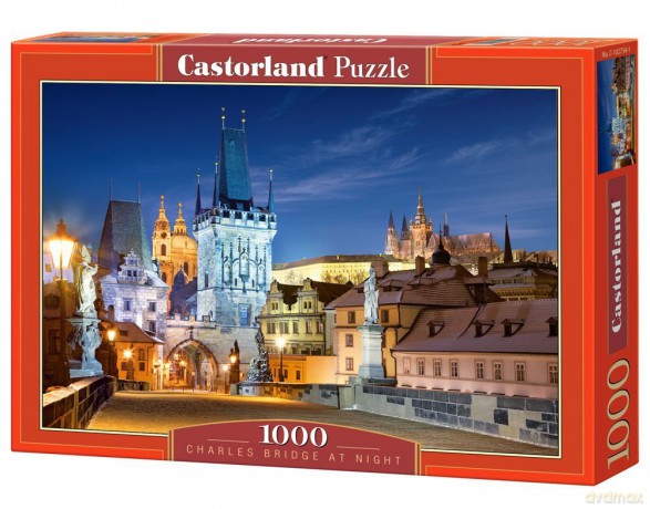 CASTOR 1000 Charles Bridge at Night C-102754 [PUZZLE]