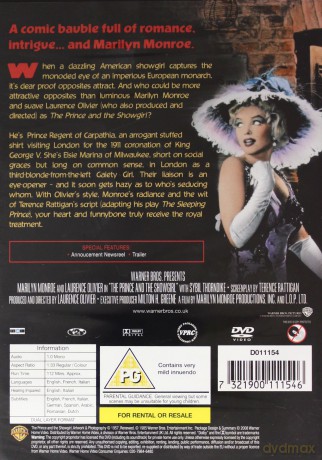 The Prince and the Showgirl (Ksi?żę i aktoreczka) [DVD]