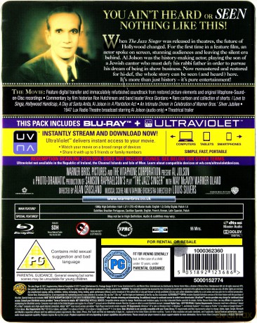 The Jazz Singer (Śpiewak Jazzbandu) (steelbook) [Blu-Ray]