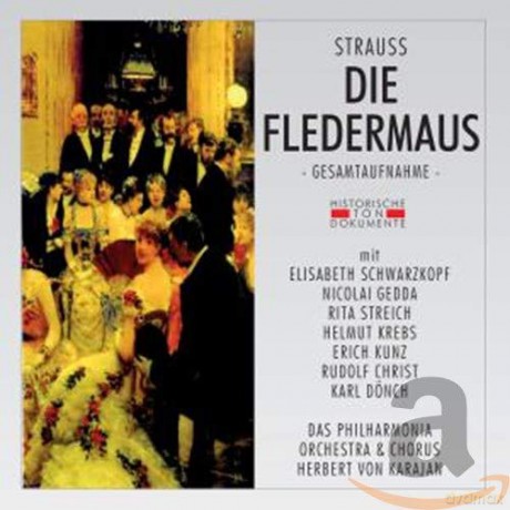 Karajan/Schwarzkopf/Gedda/+: Fledermaus (G.A.London 1955) [2CD]
