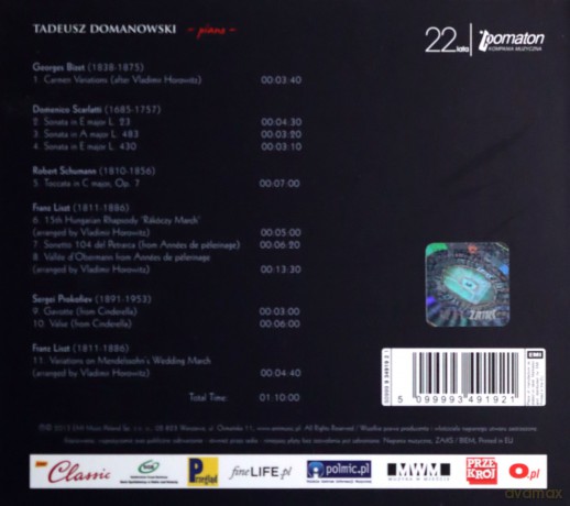 Tadeusz Domanowski: Piano [CD]
