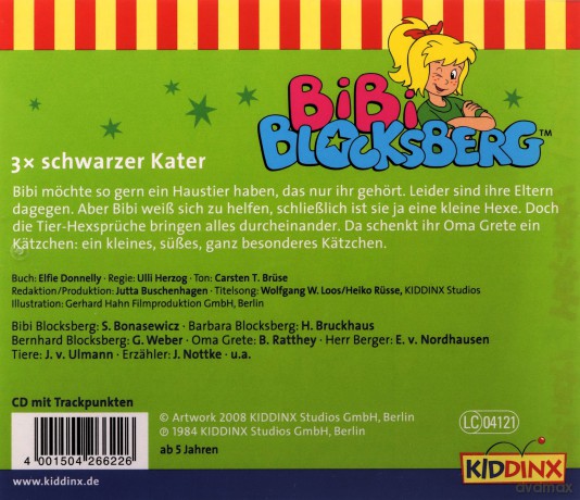 Bibi Blocksberg: Folge 022:3x Schwarzer Kater [CD]