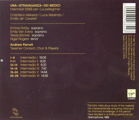 Andrew Parrott: La Pellegrina [CD]
