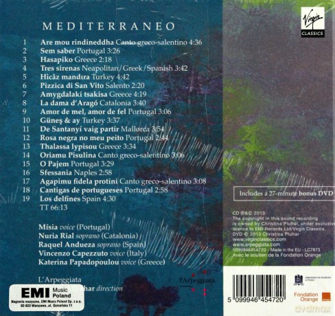 Christina Pluhar: Mediterraneo - Limited (digibook) [CD]+[DVD]