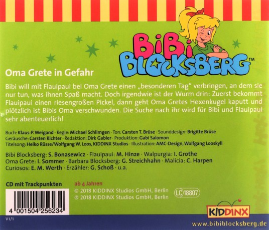 Bibi Blocksberg: Folge 123:Oma Grete In Gefahr [CD]