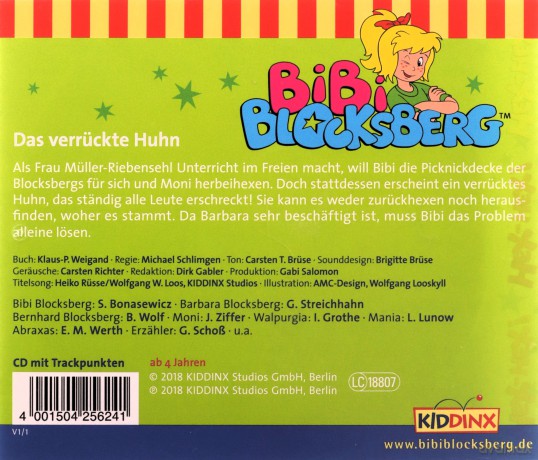 Bibi Blocksberg: Folge 124:Das Verrückte Huhn [CD]