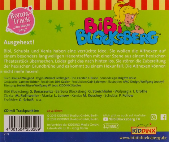 Bibi Blocksberg: Folge 128:Ausgehext! [CD]