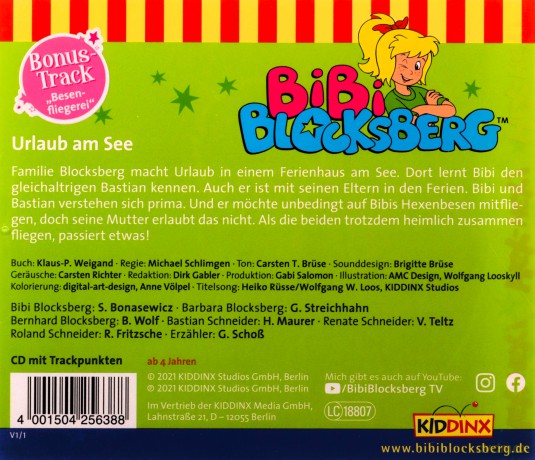 Bibi Blocksberg: Folge 138:Urlaub Am See [CD]