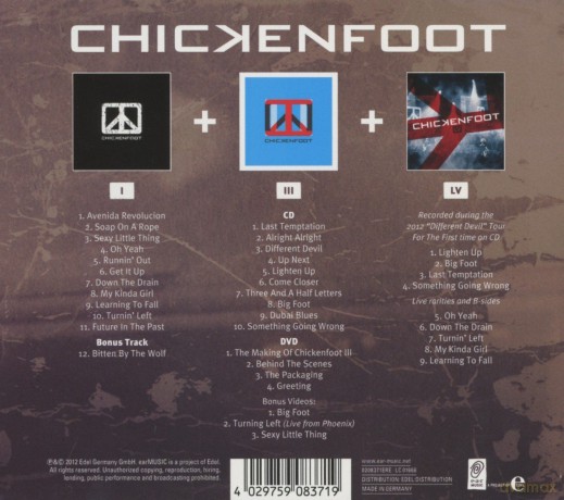Chickenfoot: I+Iii+Lv Box Set [3CD]+[DVD]