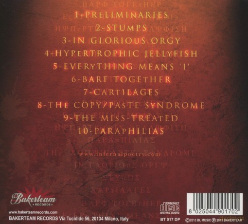 Infernal Poetry: Paraphiliac (digipack) [CD]