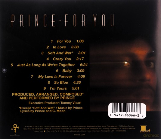 Prince: For You [CD]