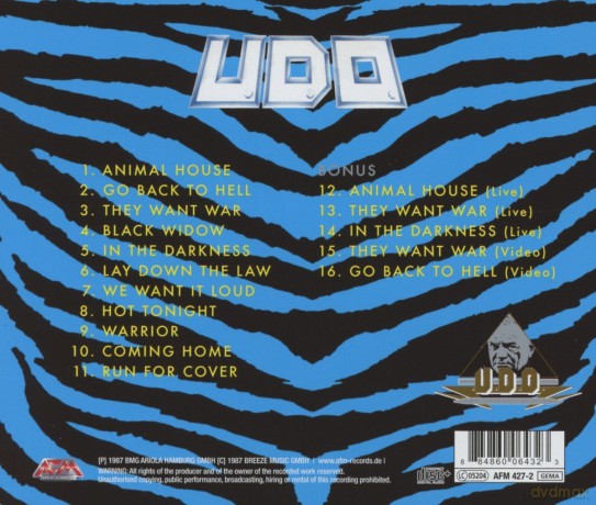 U.D.O.: Animal House [CD]