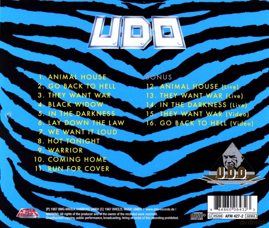 U.D.O.: Animal House [CD]