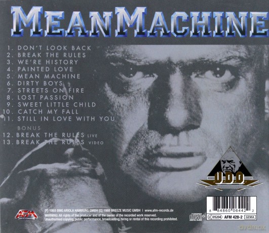 U.D.O.: Mean Machine [CD]