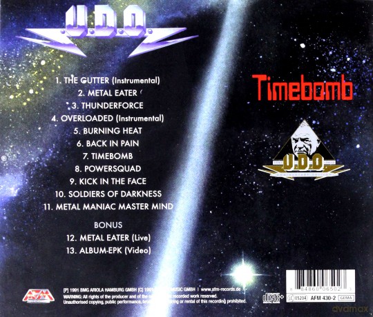 U.D.O.: Timebomb [CD]