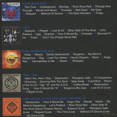 Life Of Agony: Complete Roadrunner Collection [5CD]
