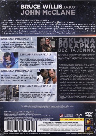 Szklana pułapka Kolekcja: 1+2+3+4 [BOX] [5DVD]