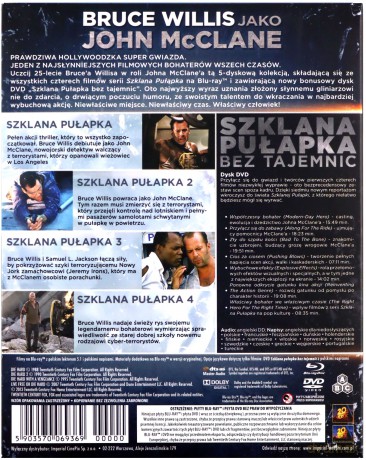 Szklana pułapka Kolekcja: 1+2+3+4 [BOX] [5xBlu-Ray]