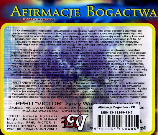 Afirmacje bogactwa: Roman Rybacki  [CD]