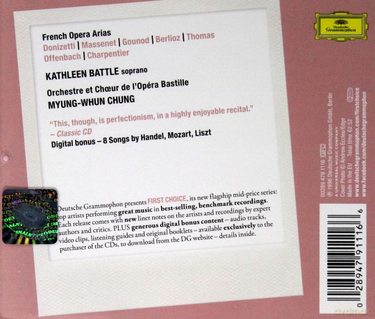 Kathleen Battle: French Arias (First Chice) [CD]