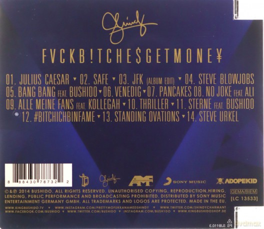 Shindy: Fvckb!Tche$Getmoney [CD]